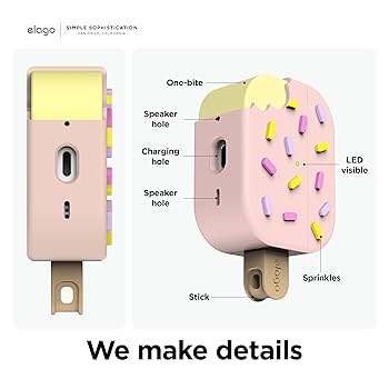 Amazon.com: elago Ice Cream Case Compatible with AirPods Pro